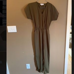 Piper & scoot xs olive jumpsuit